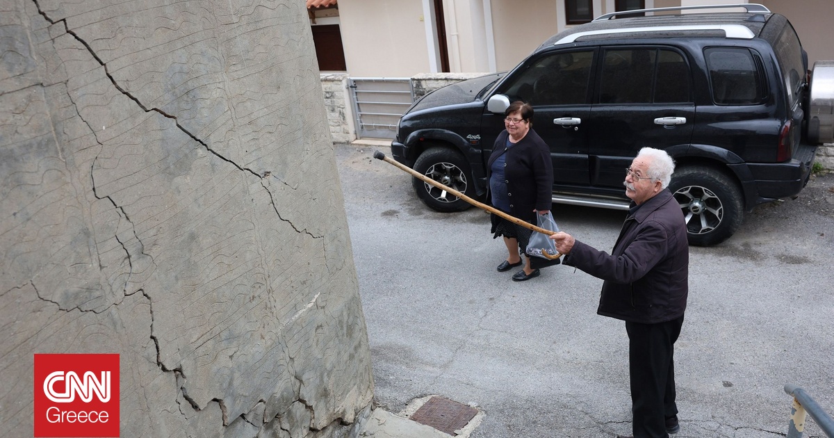 Ηράκλειο: Ρηγματώσεις και στο χωριό Μαγαρικάρι - «Δύσκολη κατάσταση» λέει ο Ευθ. Λέκκας - CNN.gr