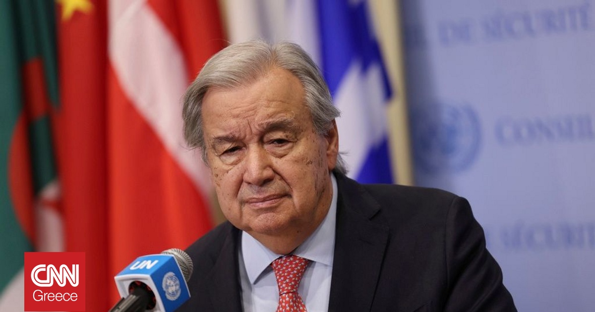 ΟΗΕ: Ο Αντόνιο Γκουτέρες καταδικάζει τα ισραηλινά πλήγματα στη Συρία ΟΗΕ: Ο Αντόνιο Γκουτέρες καταδικάζει τα ισραηλινά πλήγματα στη Συρία