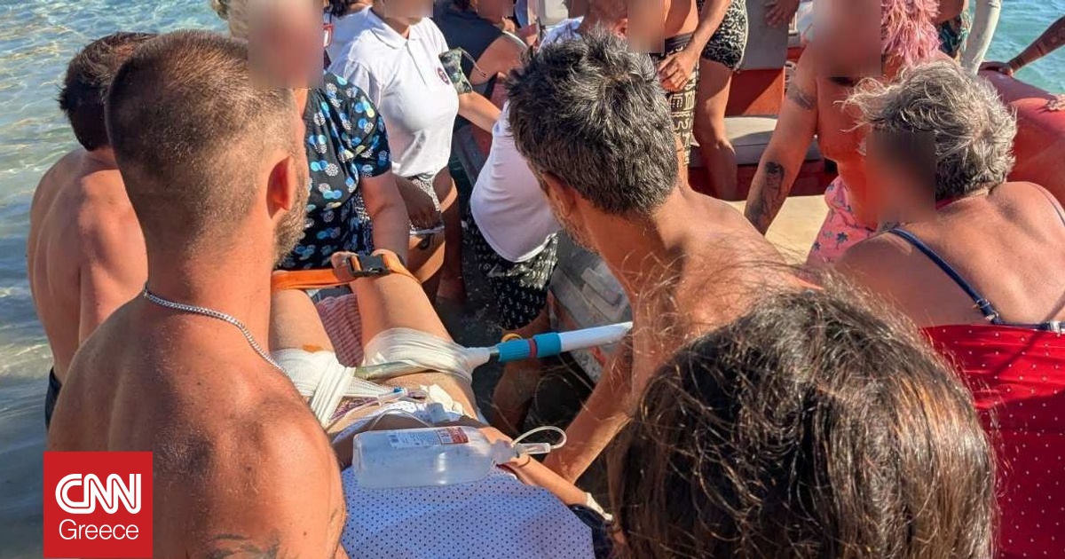 Ομπρέλα καρφώθηκε στο πόδι τουρίστριας στη Δονούσα – Σώθηκε από την άμεση αντίδραση του ΕΚΑΒ Ομπρέλα καρφώθηκε στο πόδι τουρίστριας στη Δονούσα – Σώθηκε από την άμεση αντίδραση του ΕΚΑΒ