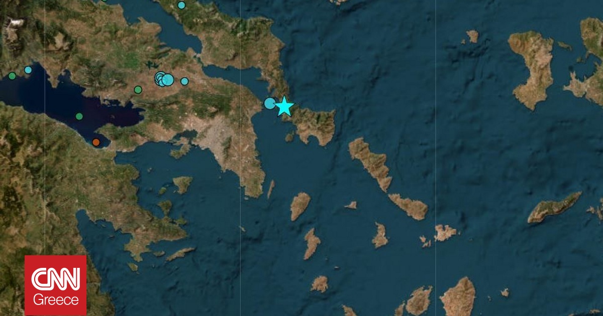 Σεισμός 5,1 Ρίχτερ στην Εύβοια - Έγινε αισθητός και στην Αττική