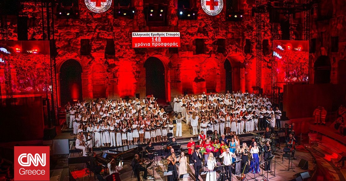 Ελληνικός Ερυθρός Σταυρός: Tεράστια επιτυχία η συναυλία για τις Πανανθρώπινες Αξίες στο Ηρώδειο