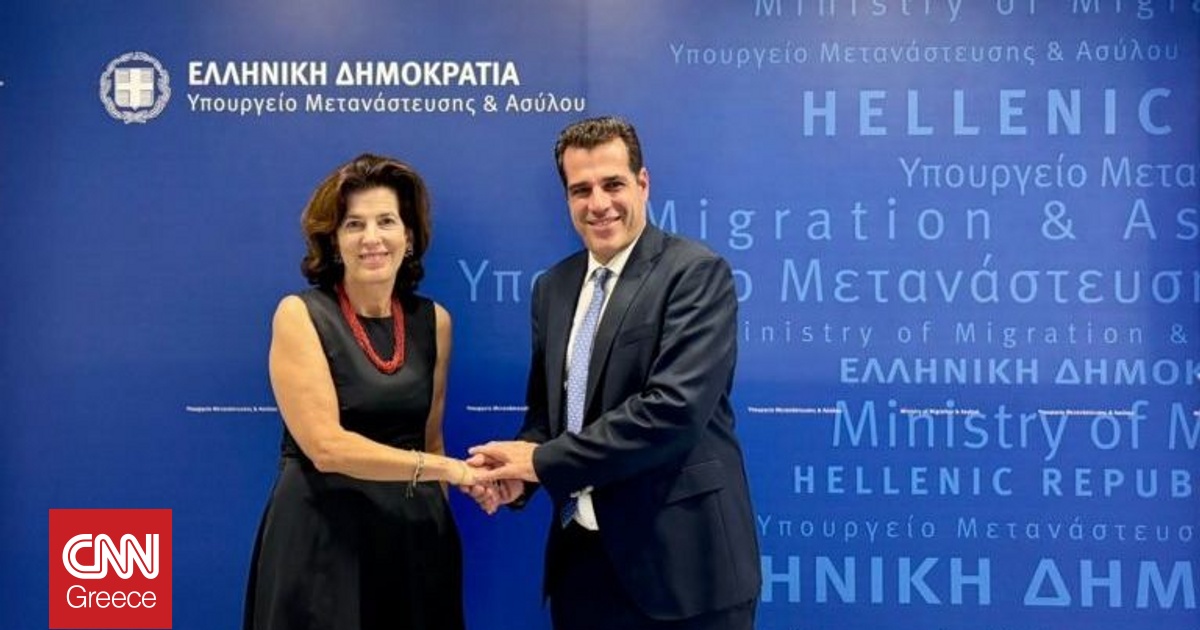 Το μεταναστευτικό στο επίκεντρο της συνάντησης του Θάνου Πλεύρη με την Γαλλίδα πρέσβη Λοράνς Οέρ Το μεταναστευτικό στο επίκεντρο της συνάντησης του Θάνου Πλεύρη με την Γαλλίδα πρέσβη Λοράνς Οέρ