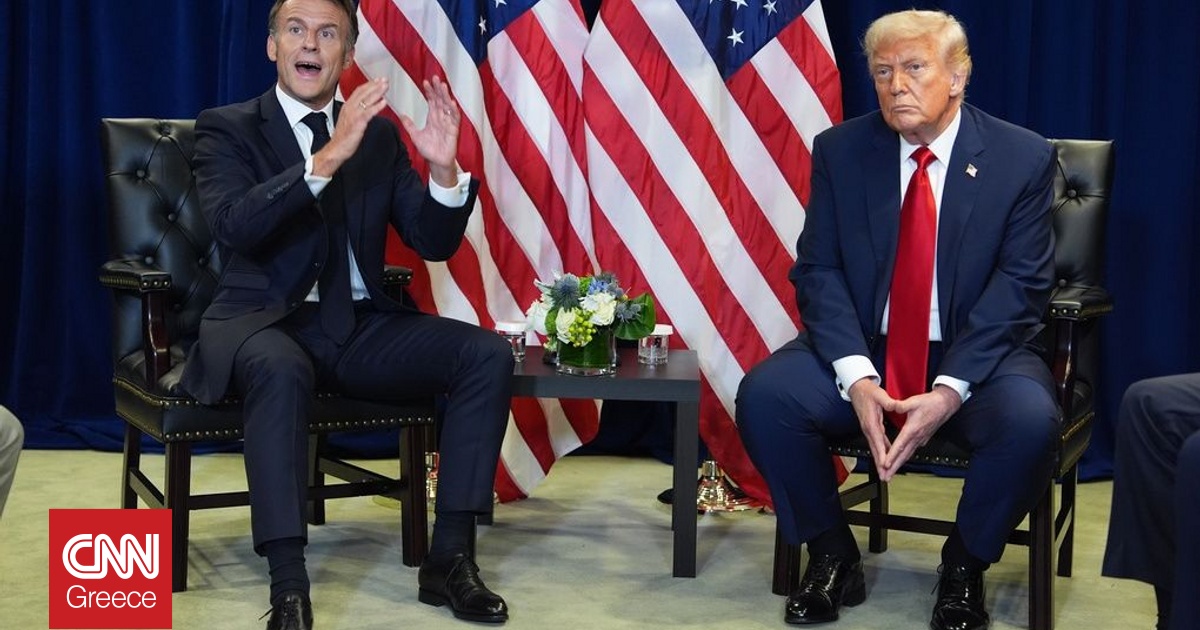 Ξακαθάρισαν ότι διαφωνούν Μακρόν-Τραμπ για το Παλαιστινιακό κράτος: Τετ α τετ συνάντηση στον ΟΗΕ Ξακαθάρισαν ότι διαφωνούν Μακρόν-Τραμπ για το Παλαιστινιακό κράτος: Τετ α τετ συνάντηση στον ΟΗΕ