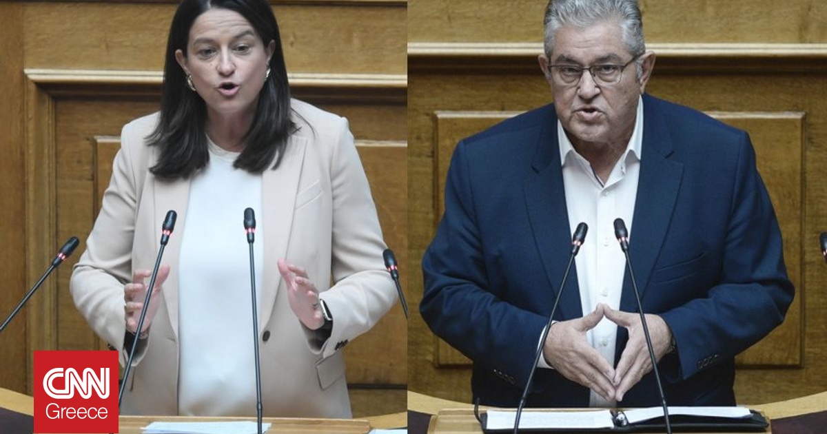 Σκληρή κόντρα Κεραμέως-Κουτσούμπα: «Νίκη οι νέες θέσεις εργασίας – Αντεργατικό έκτρωμα το εργασιακό» Σκληρή κόντρα Κεραμέως-Κουτσούμπα: «Νίκη οι νέες θέσεις εργασίας – Αντεργατικό έκτρωμα το εργασιακό»