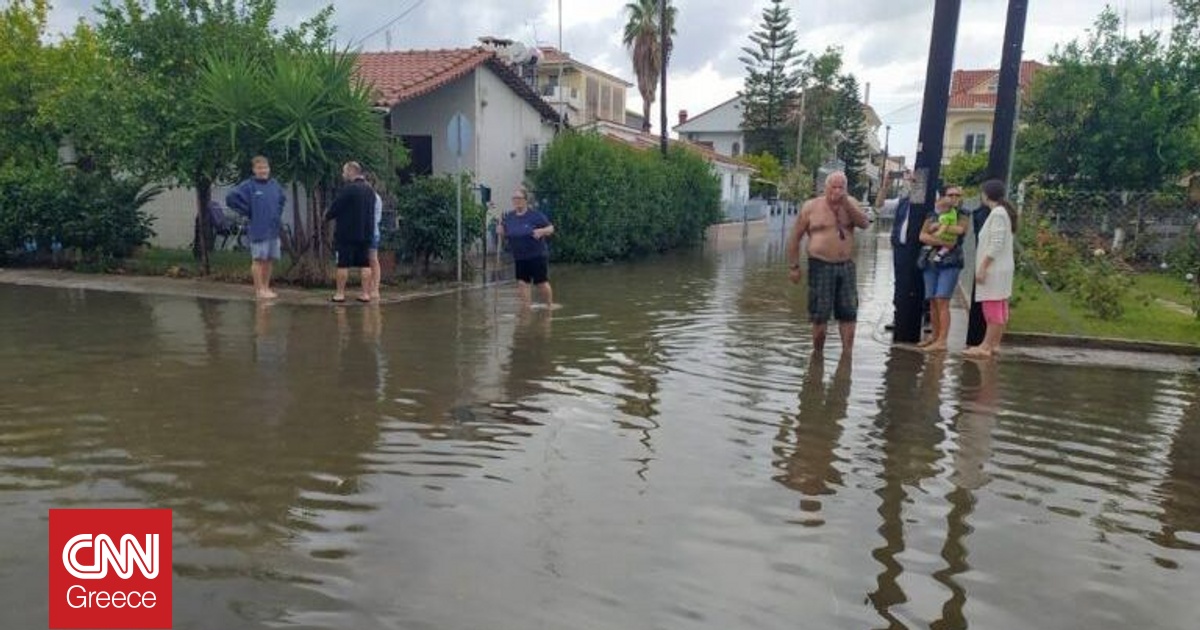 Μεσολόγγι: Ποτάμια οι δρόμοι από την κακοκαιρία