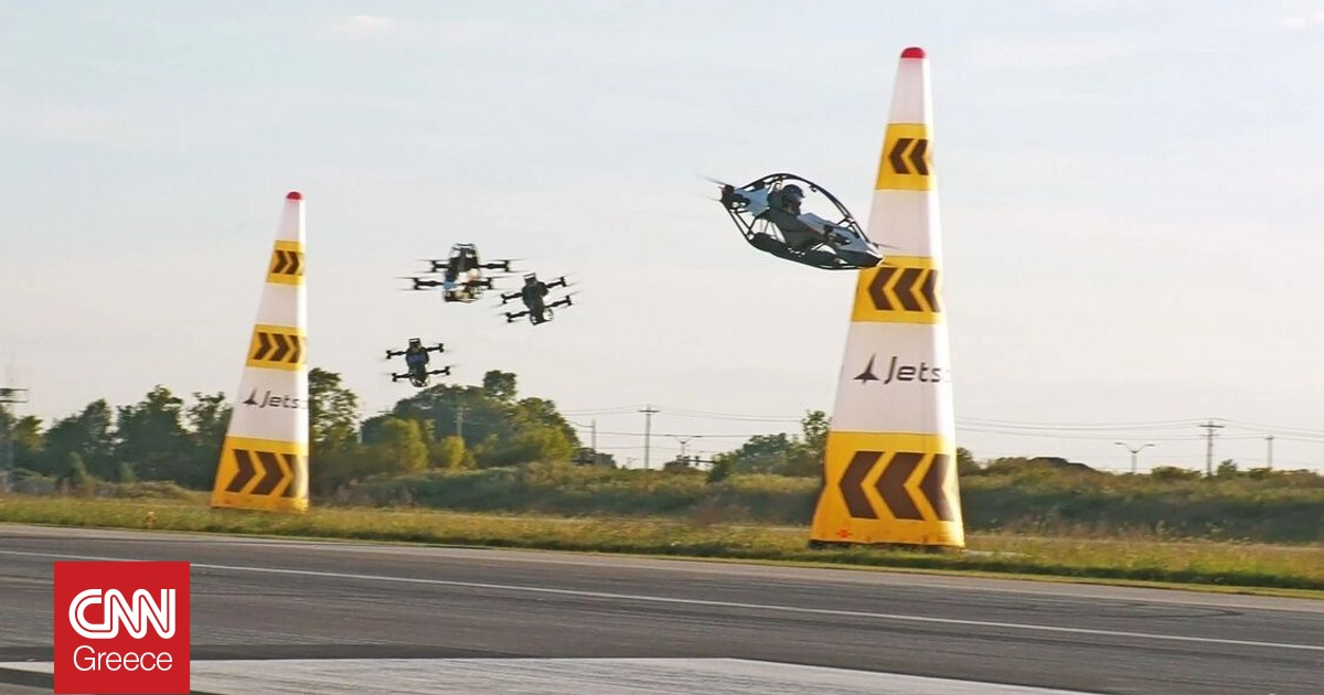 «Φόρμουλα 1 των ουρανών»: Πραγματοποιήθηκε ο πρώτος αγώνας ιπτάμενων αυτοκινήτων