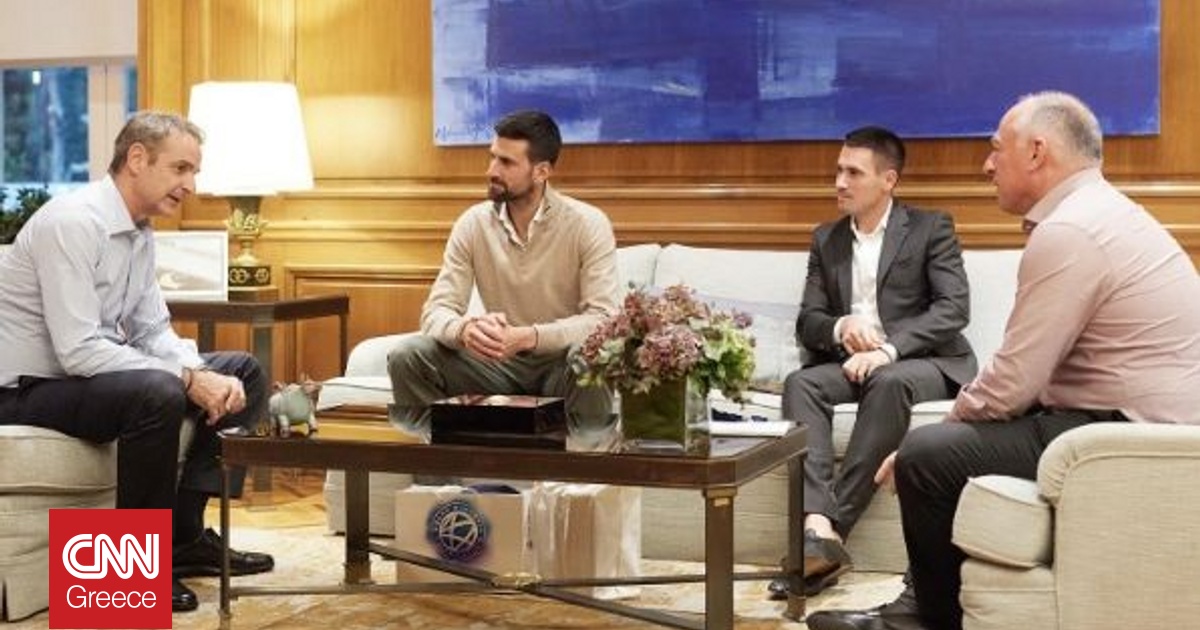 Συνάντηση του Κυριάκου Μητσοτάκη με τον Νόβακ Τζόκοβιτς – Τι συζητήθηκε