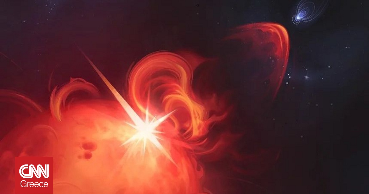 Αστρική έκρηξη που θα μπορούσε να καταστρέψει την ατμόσφαιρα ενός πλανήτη κατέγραψαν αστρονόμοι