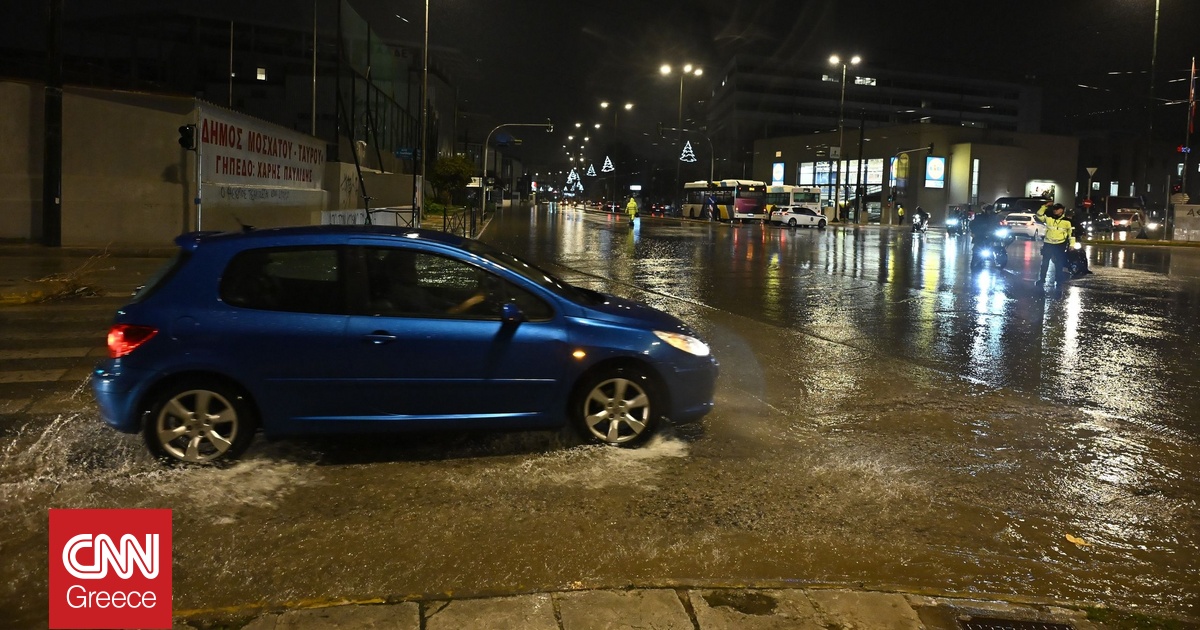 Κακοκαιρία Byron: «Βυθίστηκε» η Αττική – Στο Γκάζι η περισσότερη βροχή στην Αθήνα