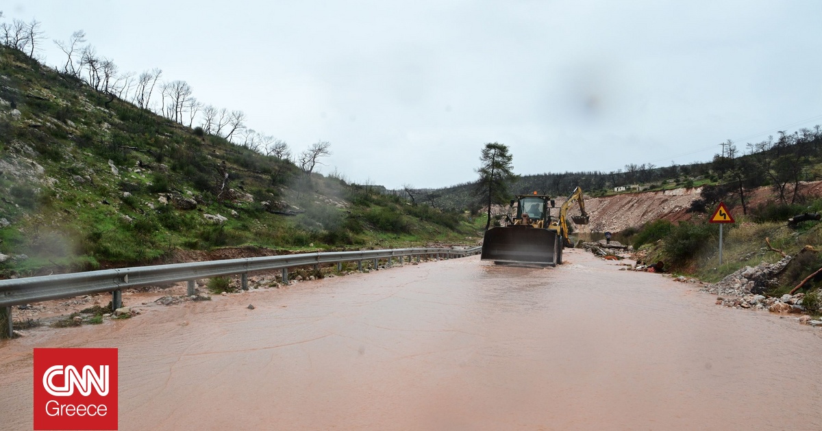 Κακοκαιρία Byron: Στη Μάνδρα έπεσε το μεγαλύτερο ύψος βροχής του τριημέρου σύμφωνα με το Meteo
