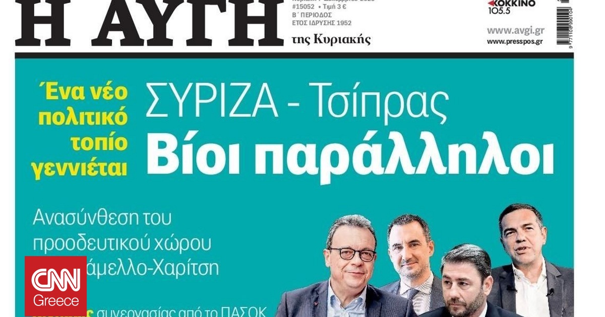 Παραιτήθηκε λόγω πρωτοσέλιδου ο διευθυντής της «Αυγής» – «Δεν απηχεί τις απόψεις μας», λέει ο ΣΥΡΙΖΑ