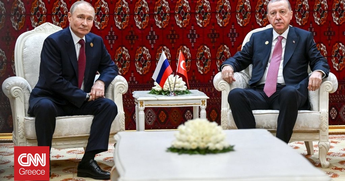 Συνάντηση Ερντογάν – Πούτιν στην Ασκαμπάτ του Τουρκμενιστάν
