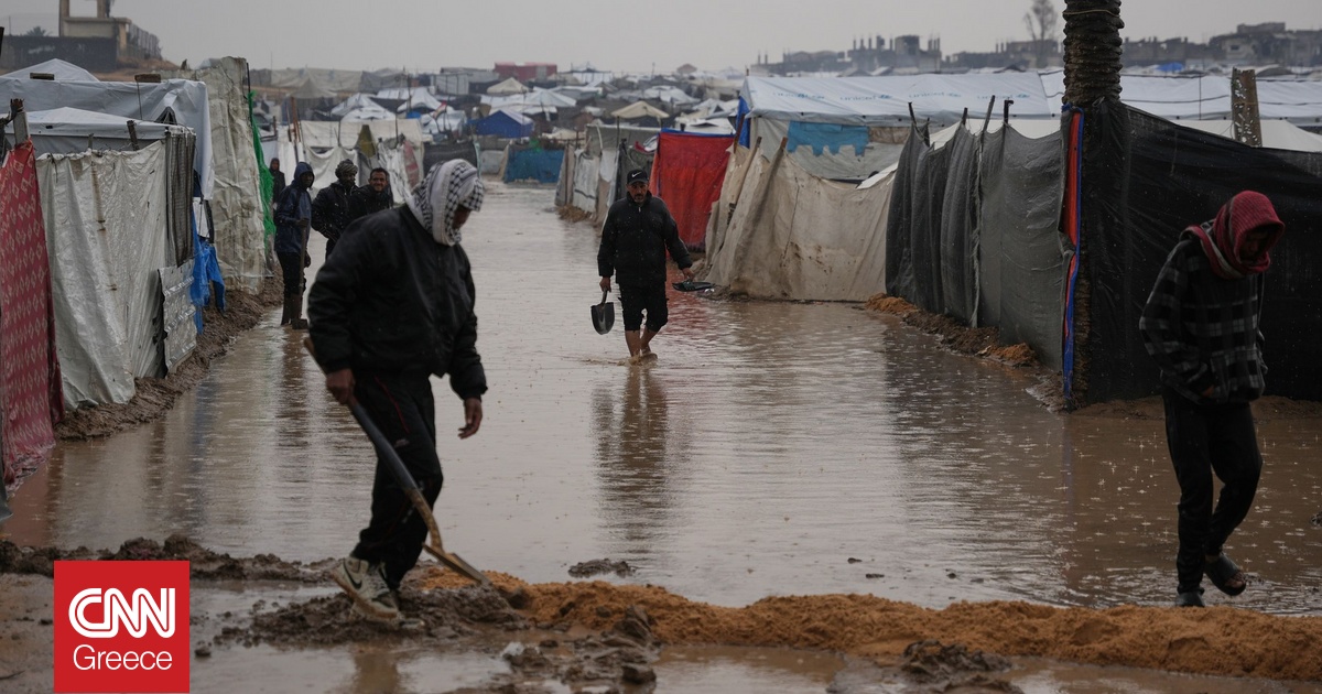 Γάζα: Τουλάχιστον 16 νεκροί από τις καταρρακτώδεις βροχές – Μεγάλες καταστροφές στους καταυλισμούς