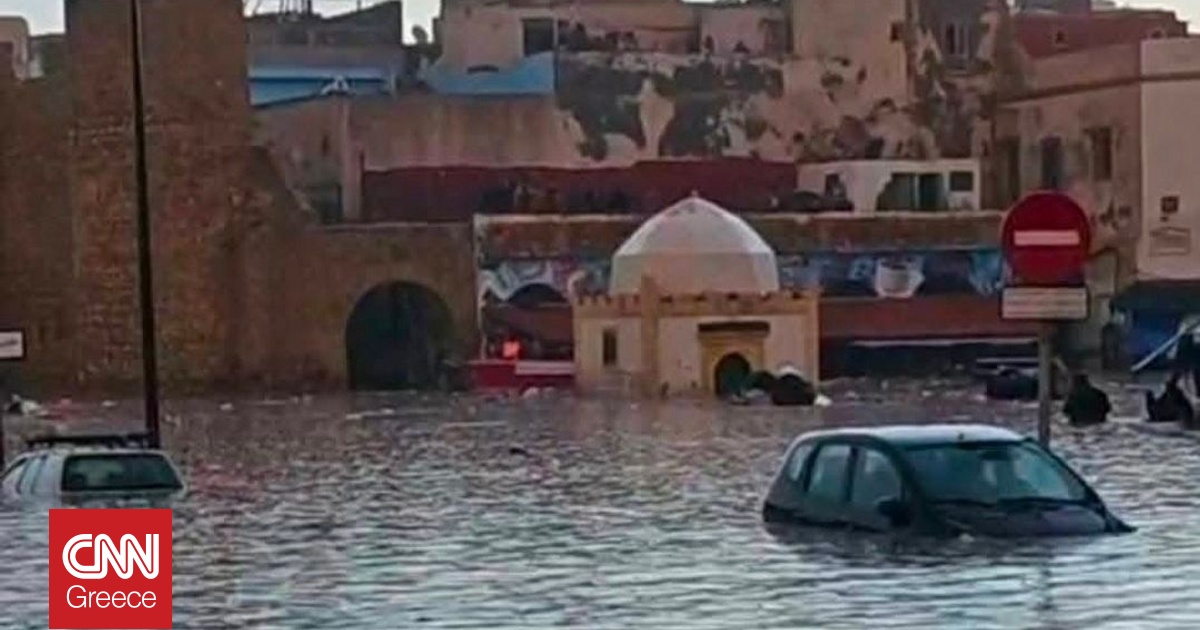 Εικόνες καταστροφής από το Μαρόκο – Τουλάχιστον 21 νεκροί από ξαφνικές πλημμύρες