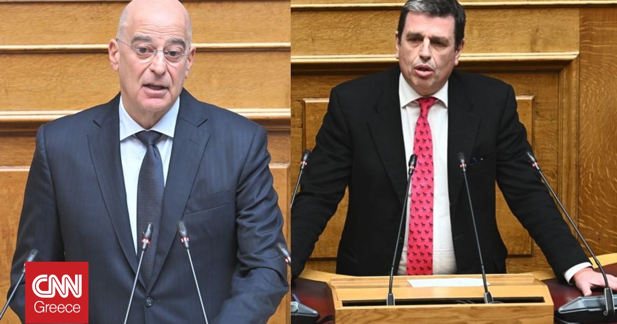 Δένδιας – Καιρίδης «έσβησαν» με μια αγκαλιά την κόντρα στο καφενείο της Βουλής