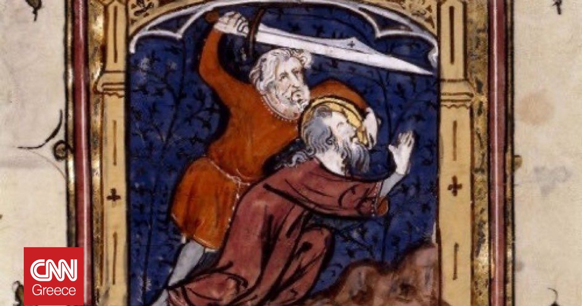 &Eta; &sigma;&kappa;&omicron;&tau;&epsilon;&iota;&nu;ή &kappa;&alpha;&iota; &alpha;&iota;&mu;&alpha;&tau;&eta;&rho;ή &pi;&rho;&omicron;έ&lambda;&epsilon;&upsilon;&sigma;&eta; &tau;&eta;&sigmaf; &Eta;&mu;έ&rho;&alpha;&sigmaf; &tau;&omicron;&upsilon; &Alpha;&gamma;ί&omicron;&upsilon; &Beta;&alpha;&lambda;&epsilon;&nu;&tau;ί&nu;&omicron;&upsilon;