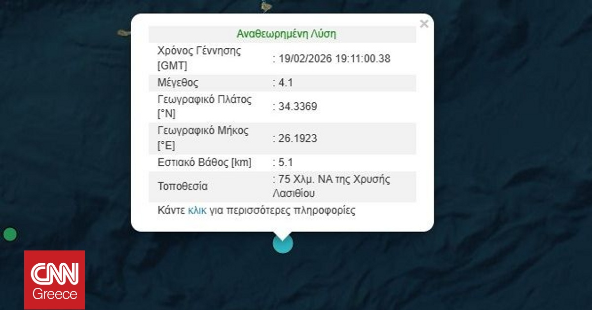 &Sigma;&epsilon;&iota;&sigma;&mu;ό&sigmaf; 4,1 &Rho;ί&chi;&tau;&epsilon;&rho; &sigma;&tau;&alpha; &alpha;&nu;&omicron;&iota;&chi;&tau;ά &tau;&omicron;&upsilon; &Lambda;&alpha;&sigma;&iota;&theta;ί&omicron;&upsilon;