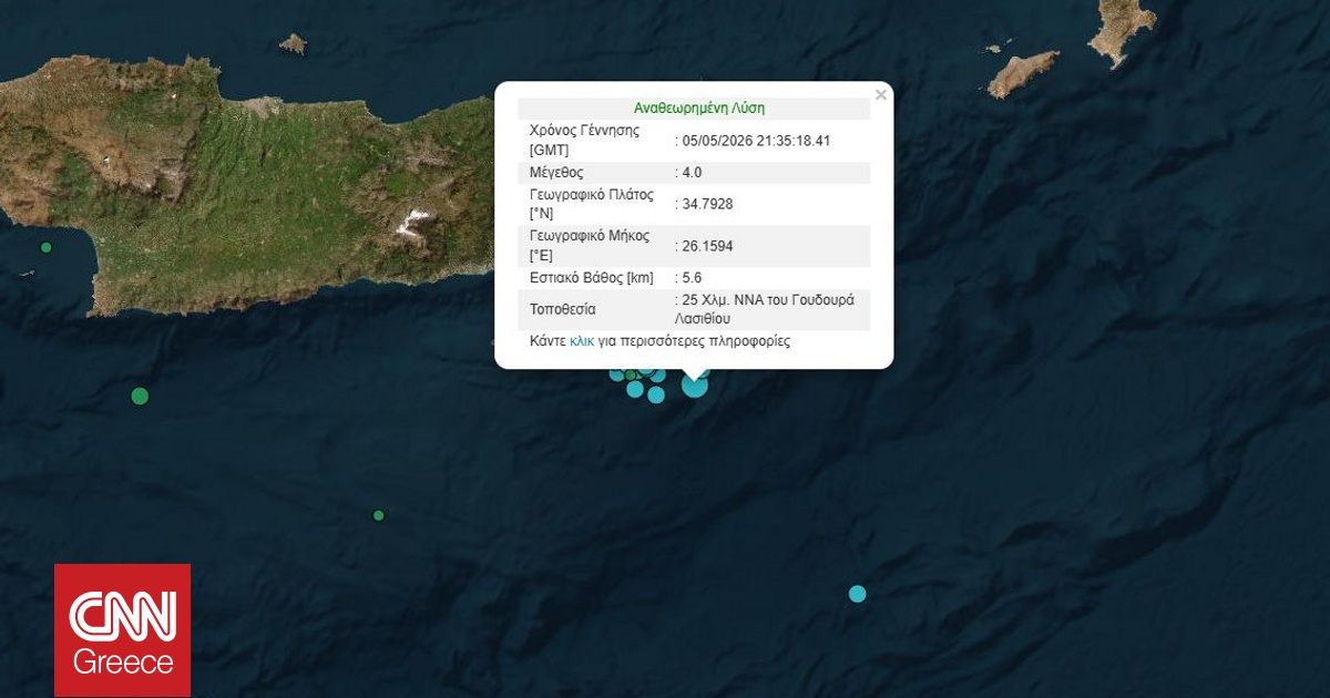 &Sigma;&epsilon;&iota;&sigma;&mu;&iota;&kappa;ή &delta;ό&nu;&eta;&sigma;&eta; 4 &Rho;ί&chi;&tau;&epsilon;&rho; &sigma;&tau;&omicron; &theta;&alpha;&lambda;ά&sigma;&sigma;&iota;&omicron; &chi;ώ&rho;&omicron; &Lambda;&alpha;&sigma;&iota;&theta;ί&omicron;&upsilon;