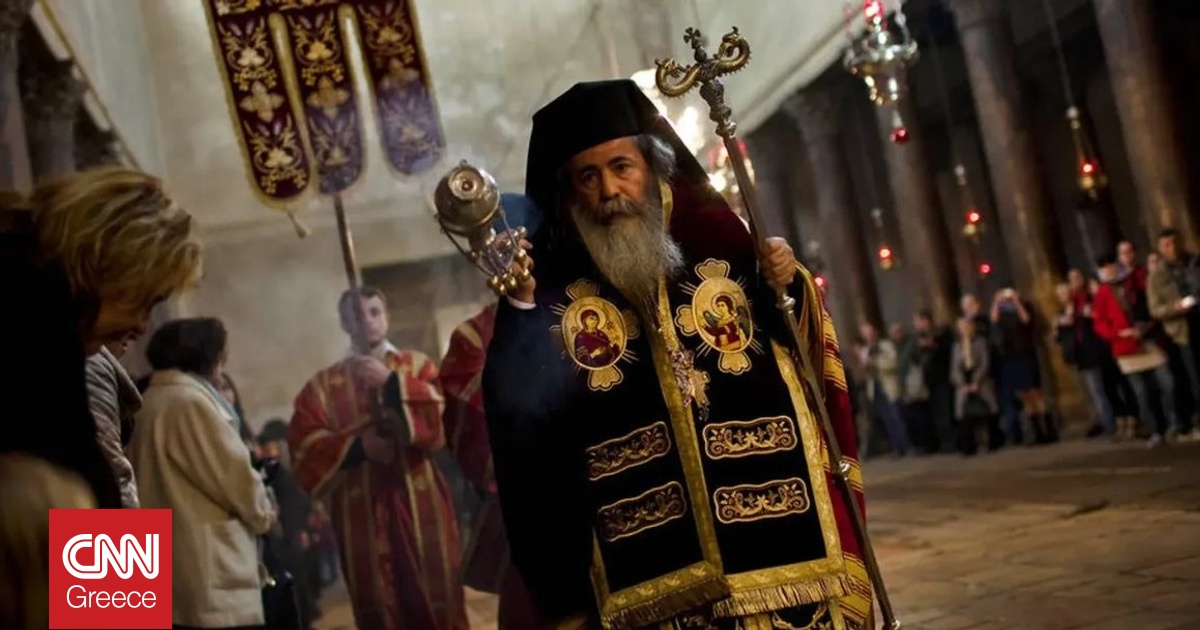 &Omicron; &Pi;&alpha;&tau;&rho;&iota;ά&rho;&chi;&eta;&sigmaf; &Iota;&epsilon;&rho;&omicron;&sigma;&omicron;&lambda;ύ&mu;&omega;&nu; &Theta;&epsilon;ό&phi;&iota;&lambda;&omicron;&sigmaf; &zeta;ή&tau;&eta;&sigma;&epsilon; &alpha;&pi;ό &tau;&omicron;&nu; &Tau;&rho;&alpha;&mu;&pi; &nu;&alpha; &epsilon;&gamma;&gamma;&upsilon;&eta;&theta;&epsilon;ί &pi;&rho;ό&sigma;&beta;&alpha;&sigma;&eta; &sigma;&epsilon; &iota;&epsilon;&rho;&omicron;ύ&sigmaf; &tau;ό&pi;&omicron;&upsilon;&sigmaf;