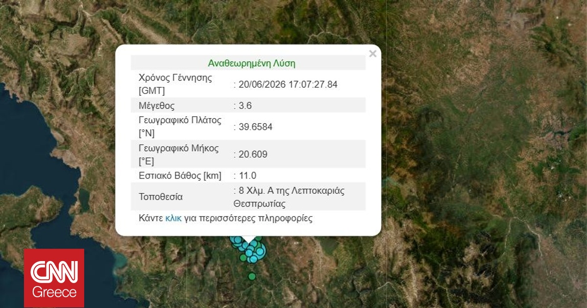 &Sigma;&epsilon;&iota;&sigma;&mu;ό&sigmaf; 3,6 &Rho;ί&chi;&tau;&epsilon;&rho; &sigma;&tau;&eta; &Theta;&epsilon;&sigma;&pi;&rho;&omega;&tau;ί&alpha;