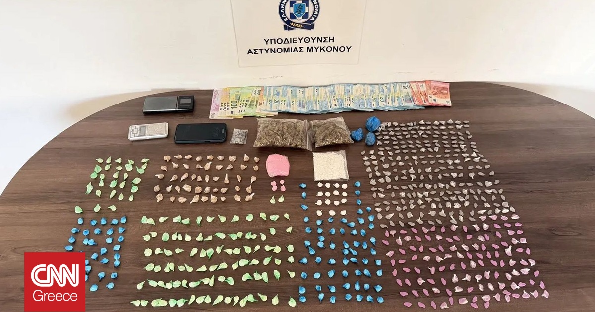 Μεγάλες ποσότητες ναρκωτικών εντοπίστηκαν σε «καβάτζα» 24χρονου στη Μύκονο – Δείτε βίντεο