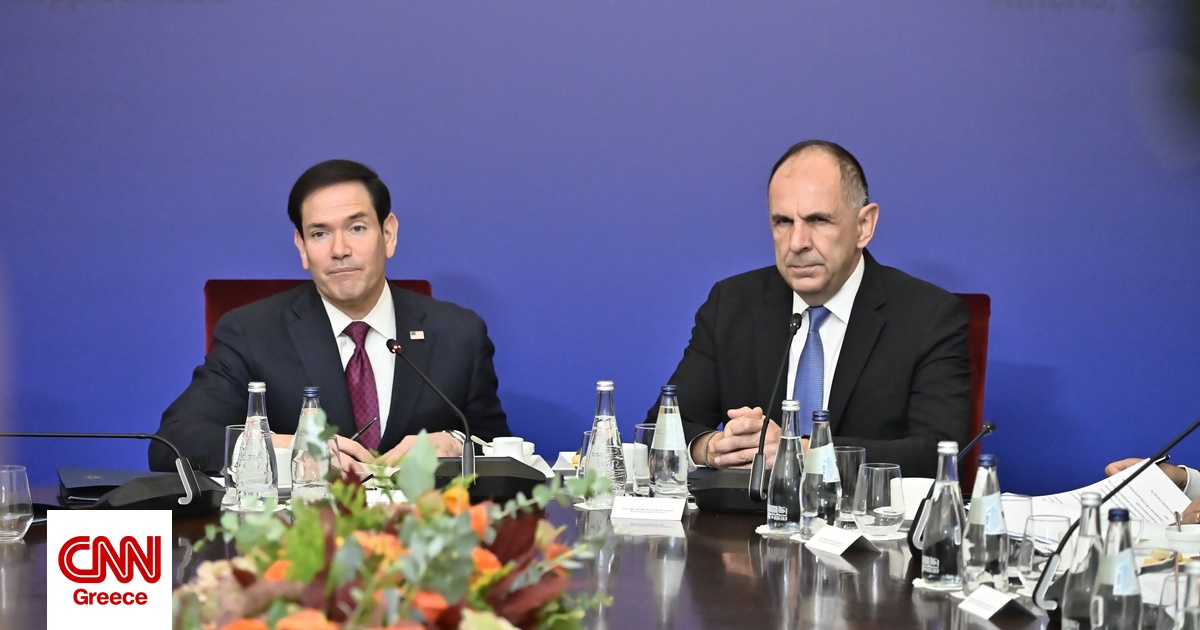 Γεραπετρίτης: Να αντιμετωπίζουμε μαζί τις κοινές προκλήσεις – Ρούμπιο: Η Ελλάδα ενεργειακός κόμβος Γεραπετρίτης: Να αντιμετωπίζουμε μαζί τις κοινές προκλήσεις – Ρούμπιο: Η Ελλάδα ενεργειακός κόμβος