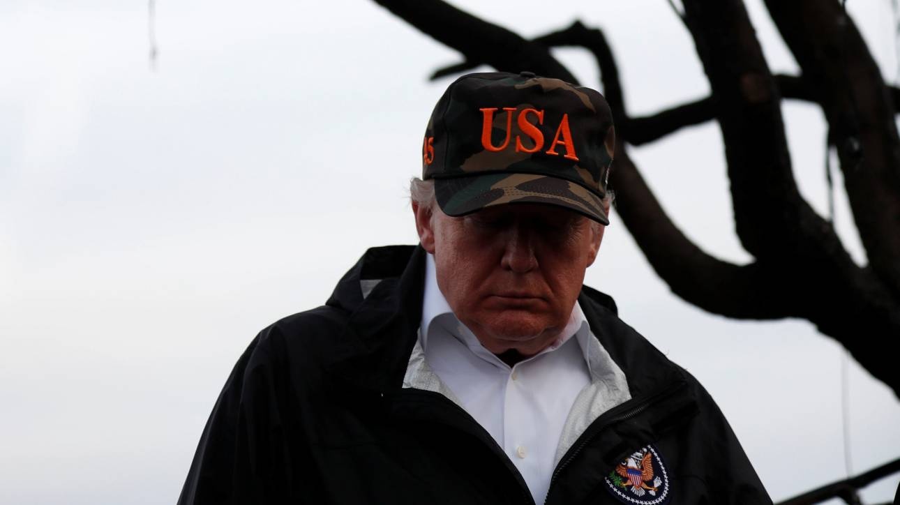 Στις πυρόπληκτες περιοχές της Καλιφόρνια ο Ντόναλντ Τραμπ
