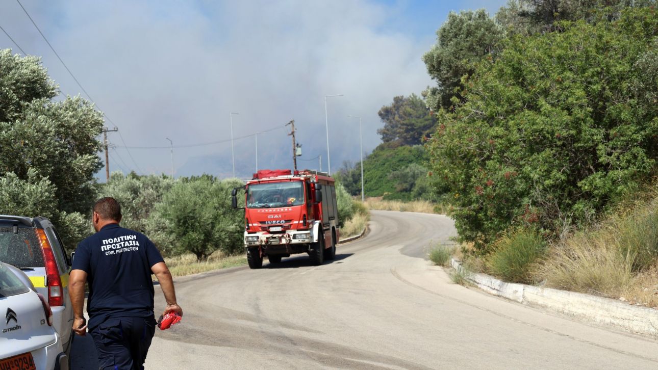 Φωτιά στην Αρκαδία – Μήνυμα από το 112 πήραν οι κάτοικοι