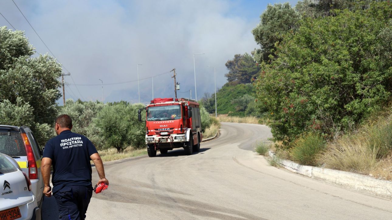 Φωτιά ξέσπασε και Χίο – Μήνυμα από το 112 για απομάκρυνση κατοίκων