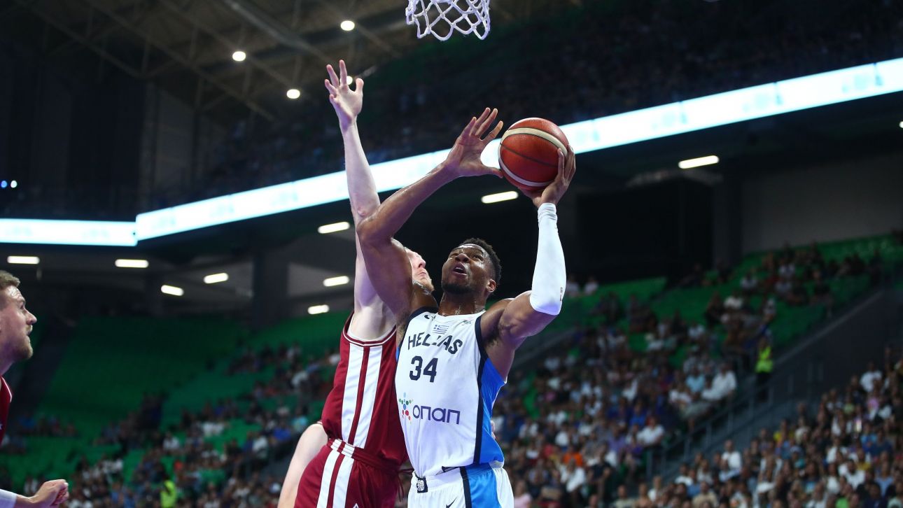 Ελλάδα – Λετονία 104-86: Καταιγιστική η Εθνική στην πρώτη φετινή συμμετοχή του Γιάννη