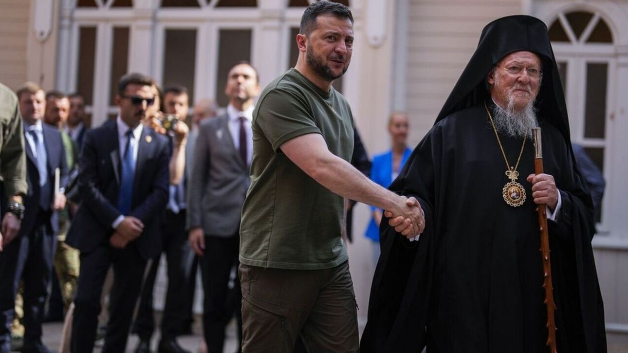 Συνάντηση Βαρθολομαίου – Ζελένσκι στις ΗΠΑ: Μήνυμα αλληλεγγύης στον ουκρανικό λαό από τον Πατριάρχη Συνάντηση Βαρθολομαίου – Ζελένσκι στις ΗΠΑ: Μήνυμα αλληλεγγύης στον ουκρανικό λαό από τον Πατριάρχη