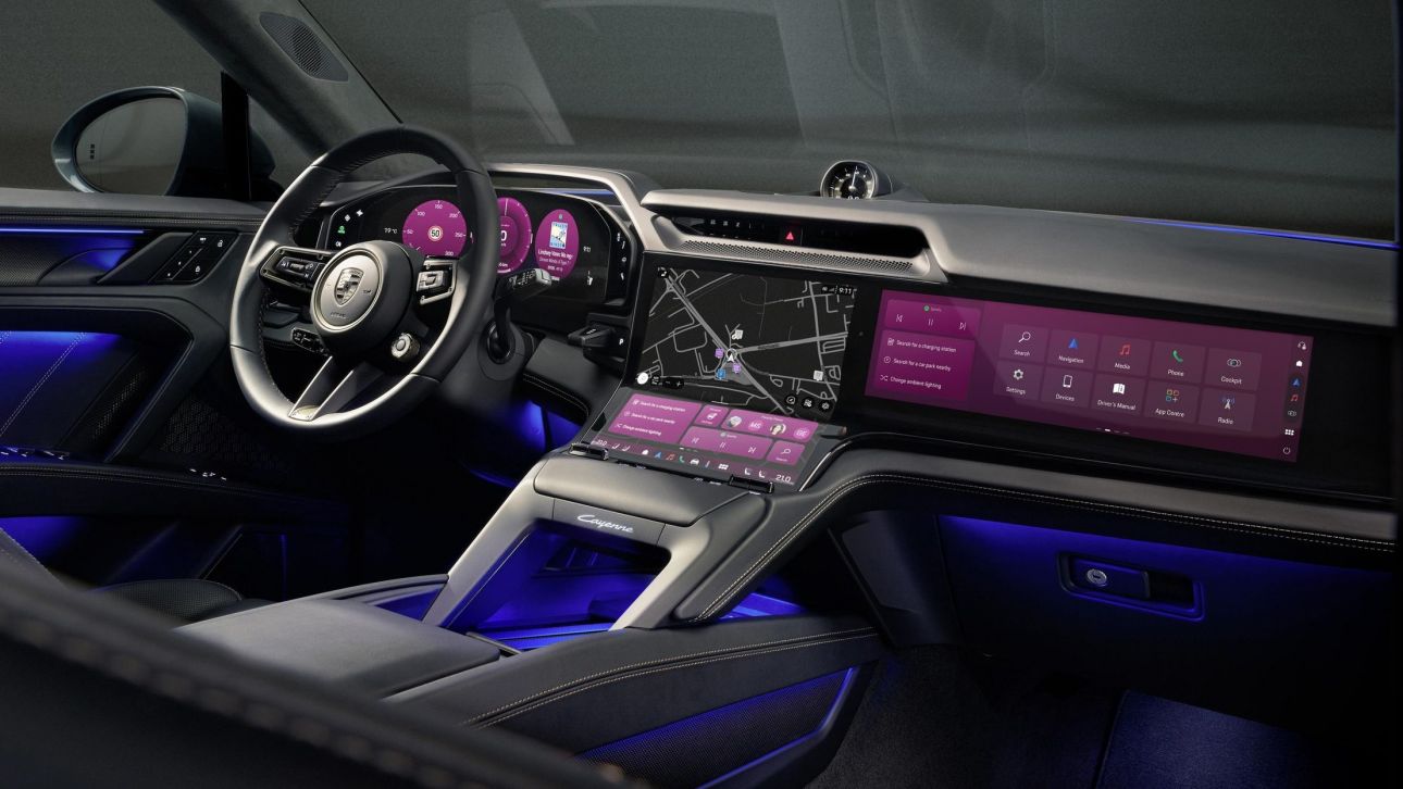 Το εσωτερικό της νέας Porsche Cayenne Electric έρχεται από το μέλλον