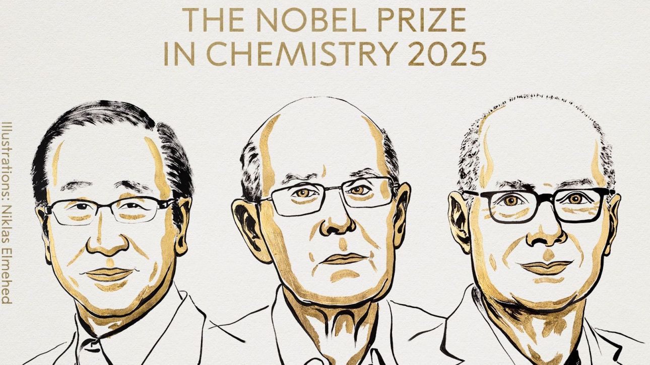 Στους Richard Robson, Omar Yaghi, και Susumu Kitagawa το Νόμπελ Χημείας Στους Richard Robson, Omar Yaghi, και Susumu Kitagawa το Νόμπελ Χημείας