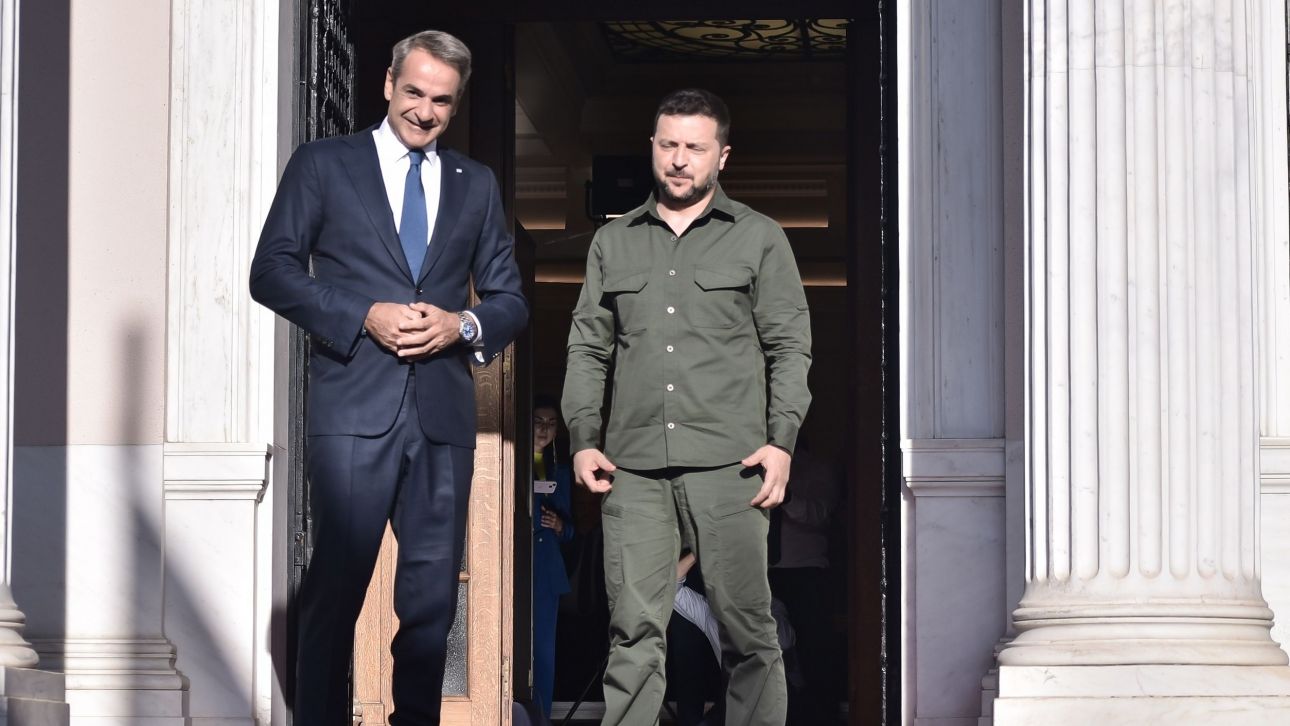 Στο Μαξίμου ο Ζελένσκι για συνάντηση με Μητσοτάκη – Το «ευχαριστώ» στην Ελλάδα για τη στήριξη