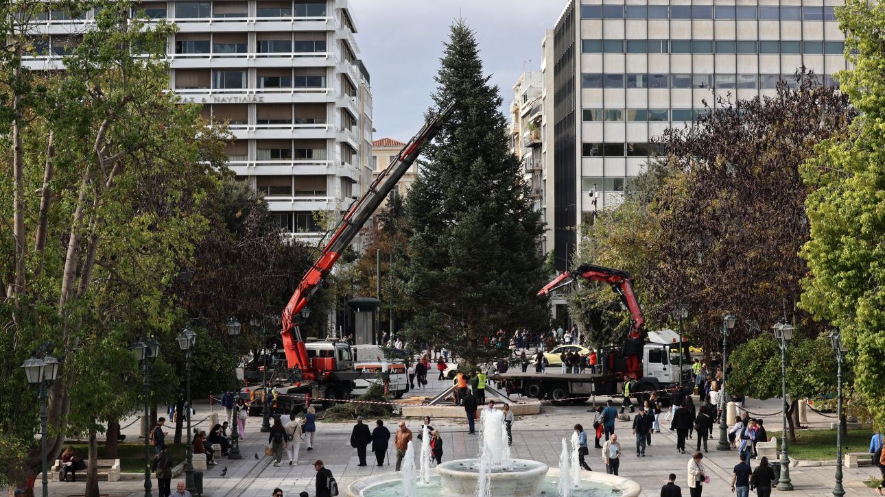 Χριστούγεννα στην Αθήνα: Έφτασε το δέντρο στο Σύνταγμα - Αναλυτικά το πρόγραμμα εκδηλώσεων του Δήμου