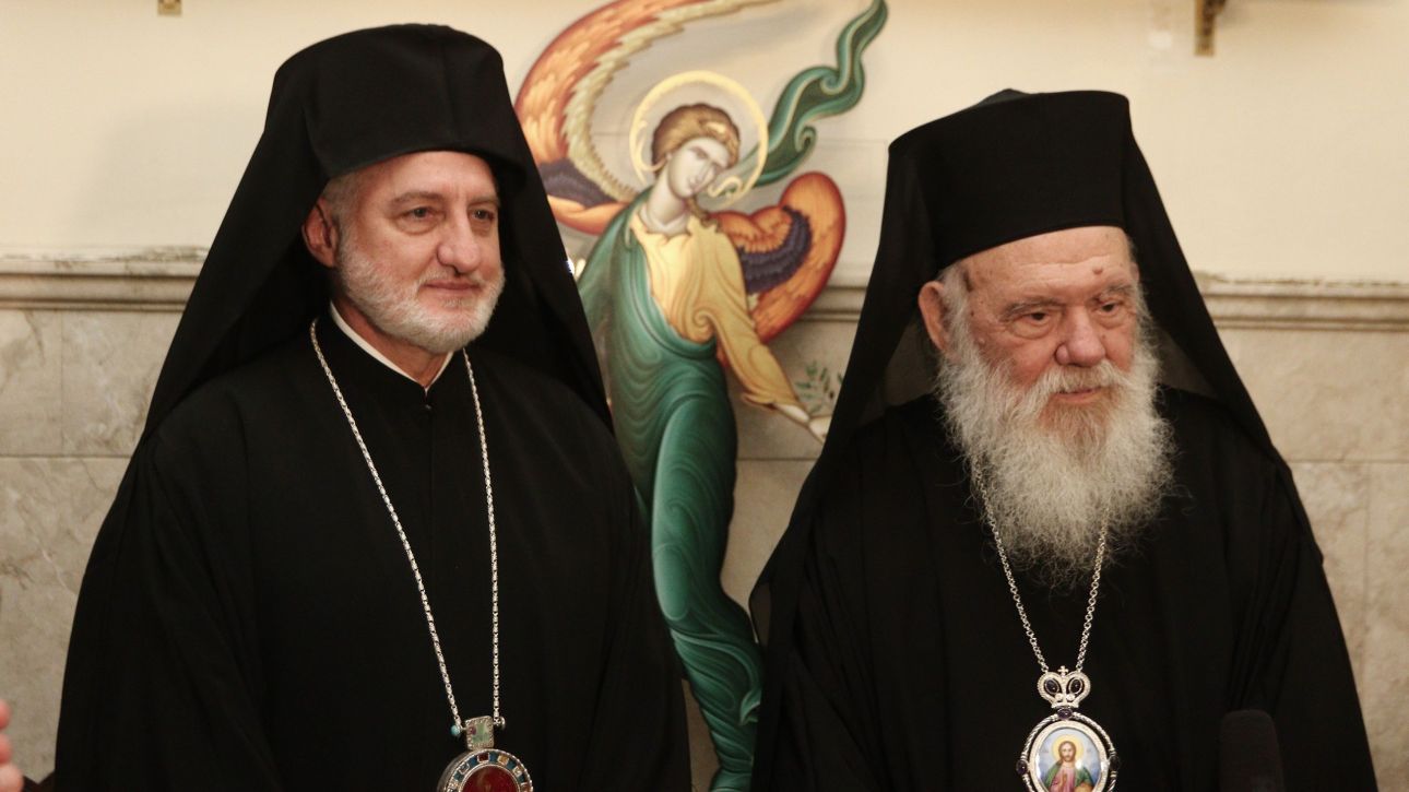 Συνάντηση Αρχιεπισκόπου Ιερωνύμου με τον Αρχιεπίσκοπο Αμερικής με επίκεντρο την ελληνική ομογένεια