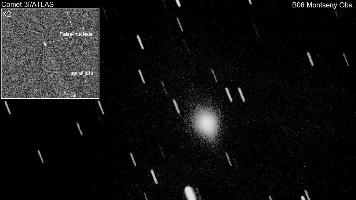 Εκρήξεις κρυοηφαιστείων στην επιφάνεια του κομήτη 3Ι/ATLAS δείχνουν οι τελευταίες παρατηρήσεις