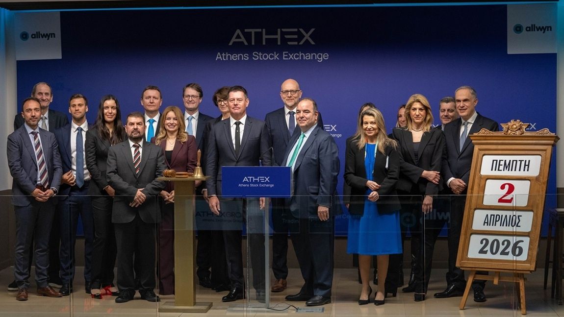 Η Allwyn σηματοδοτεί τη διαπραγμάτευση των μετοχών της στο Χρηματιστήριο Αθηνών