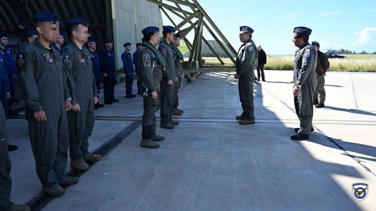 Επίσκεψη αρχηγού ΓΕΑ στην 55η Σμηναρχία Μάχης στην Κύπρο