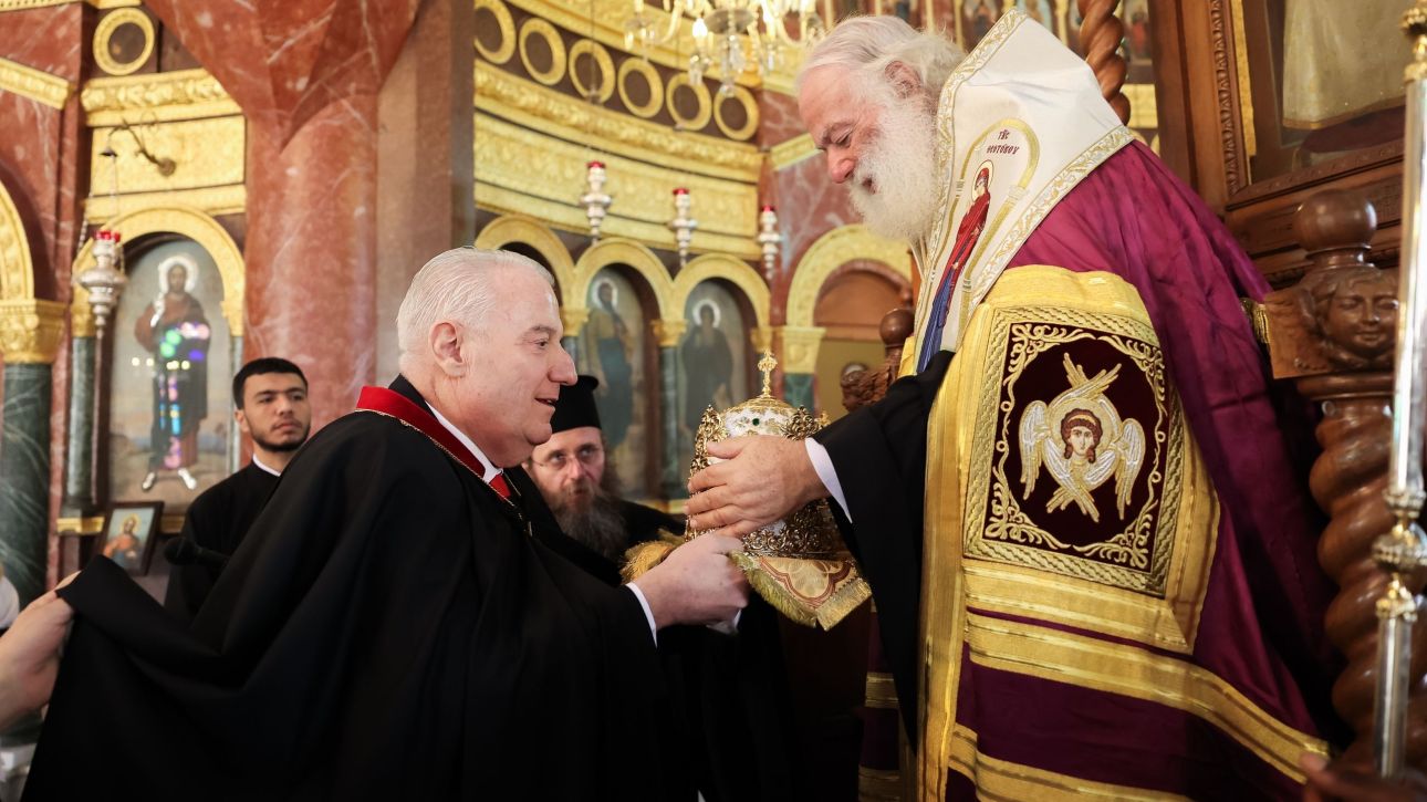 Ο Σάκης Κεχαγιόγλου Άρχων Μέγας Λογοθέτης στο Πατριαρχείο Αλεξάνδρειας
