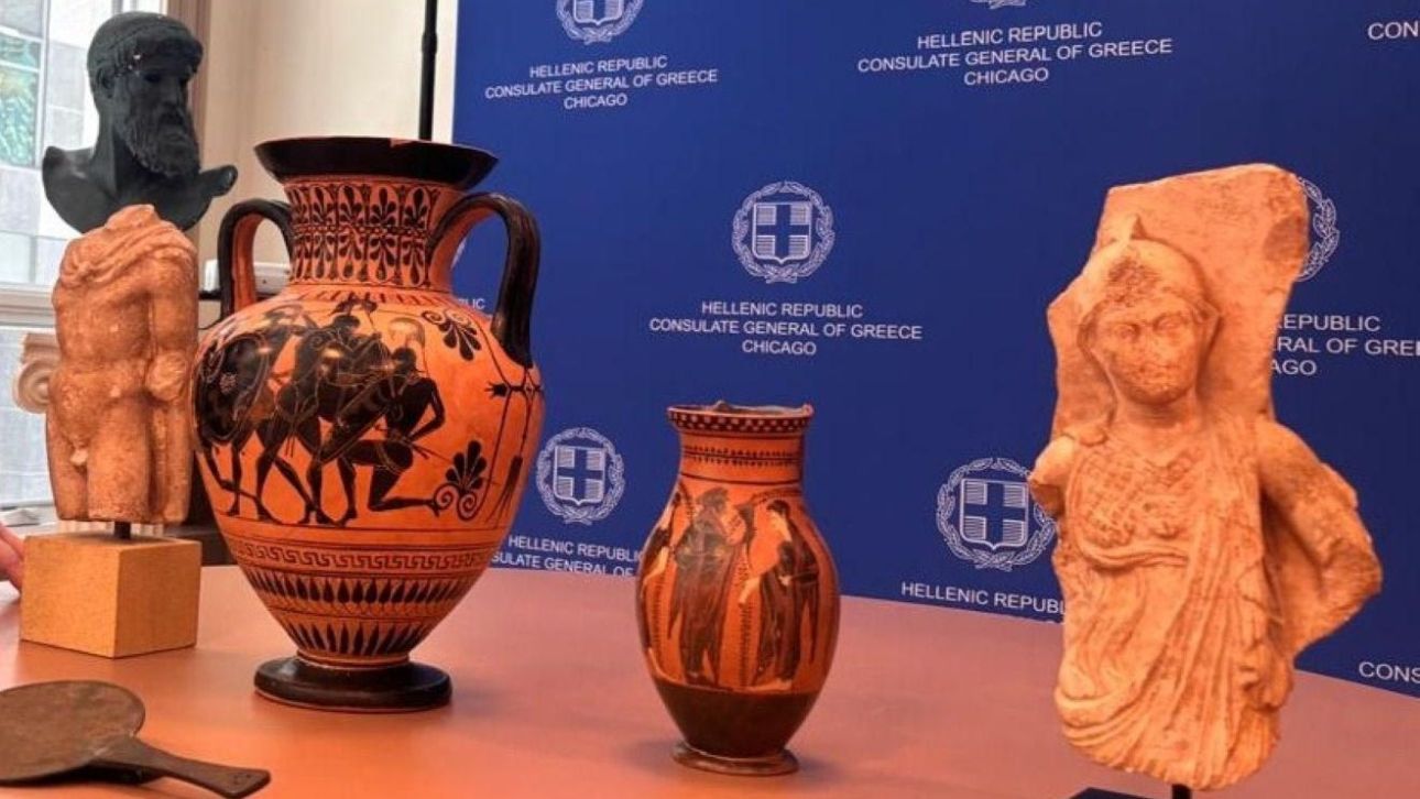 Επιστρέφουν στην Ελλάδα πέντε αρχαιότητες από το Σικάγο – Επαναπατρισμός πολιτιστικών θησαυρών