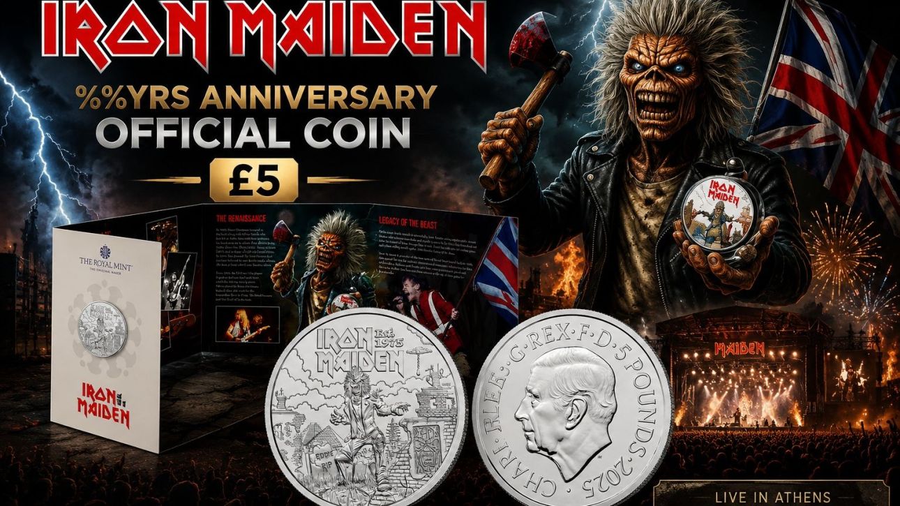 Συλλεκτικό νόμισμα «Iron Maiden» για την 50η επέτειο του συγκροτήματος