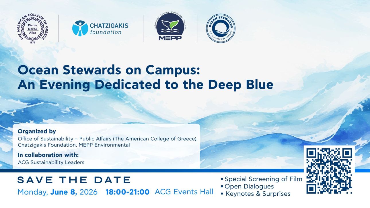 Ocean Stewards on Campus: &Mu;&iota;&alpha; &Beta;&rho;&alpha;&delta;&iota;ά &Alpha;&phi;&iota;&epsilon;&rho;&omega;&mu;έ&nu;&eta; &sigma;&tau;&omicron; &Alpha;&pi;έ&rho;&alpha;&nu;&tau;&omicron; &Gamma;&alpha;&lambda;ά&zeta;&iota;&omicron;