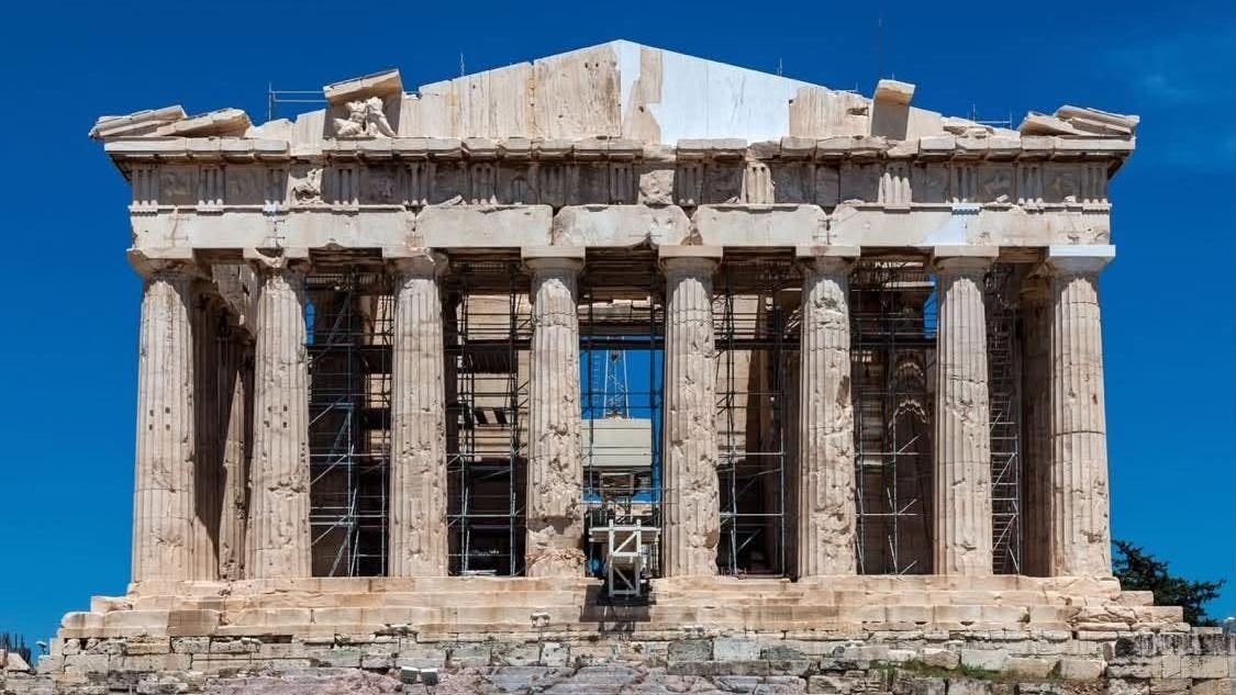 Το δυτικό αέτωμα του Παρθενώνα συμπληρώθηκε μετά από 220 χρόνια - Απομακρύνθηκαν οι σκαλωσιές
