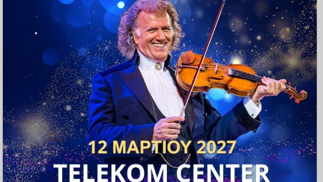Ο «Βασιλιάς του Βαλς» André Rieu  έρχεται στο TELEKOM Center Athens  την Παρασκευή 12 Μαρτίου 2027