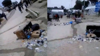 Ένταση και πετροπόλεμος στο hotspot της Μόριας (vid)