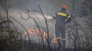 Σε ύφεση η φωτιά στη Σάμο