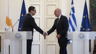 Συνάντηση Δένδια - Κόμπου: Λύση στο Κυπριακό στη βάση των ψηφισμάτων του ΟΗE