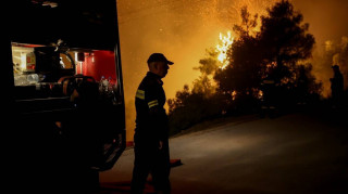 Φωτιά στη Θήβα: Μαίνεται το πύρινο μέτωπο - Οι φλόγες έφτασαν στην Εθνική Οδό