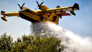 Φωτιά σε αγροτοδασική έκταση στον Πισσώνα Εύβοιας: Επιχειρούν 8 εναέρια μέσα